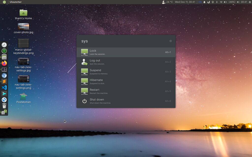 Screenshot of ULauncher