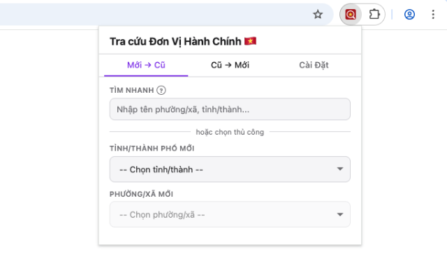 Tra Cứu ĐVHCVN screenshot